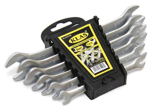 Изображение товара Набор рожковых ключей KLAS KL235108 из 8 предметов хромированная сталь Китай