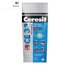 Затирка CERESIT СЕ 33 SUPER 01 белая 2 кг