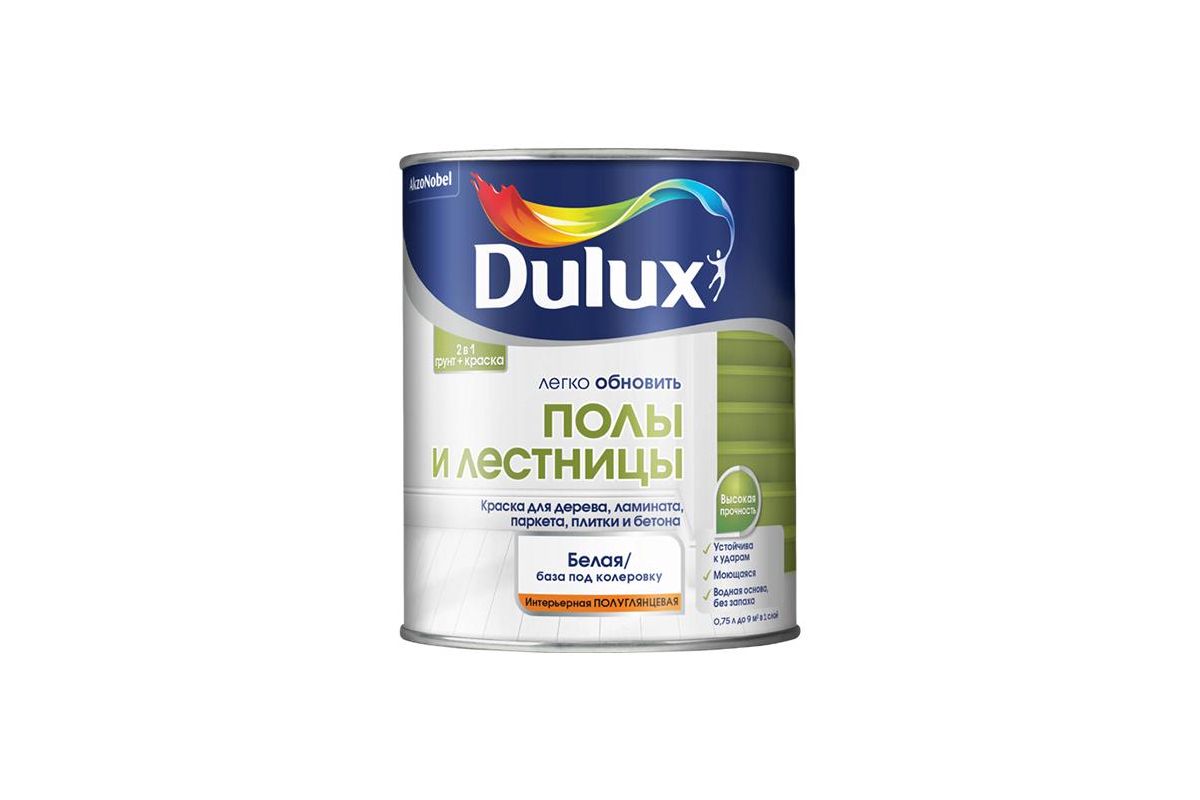 Краска Dulux мебель и дерево база BW 2л 5327300