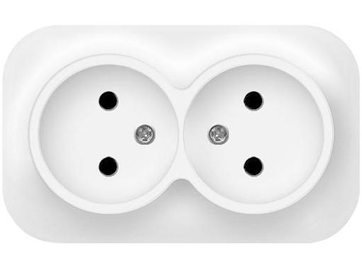 Изображение товара Розетка IONICH 1417 2 гнезда без заземления белая поверхностная монтаж