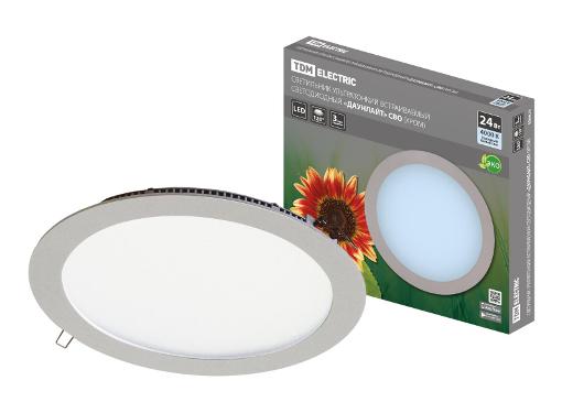 Изображение товара Встраиваемый LED светильник TDM SQ0329-0104 24 Вт 4000К хром для офисов и коммерческих помещений