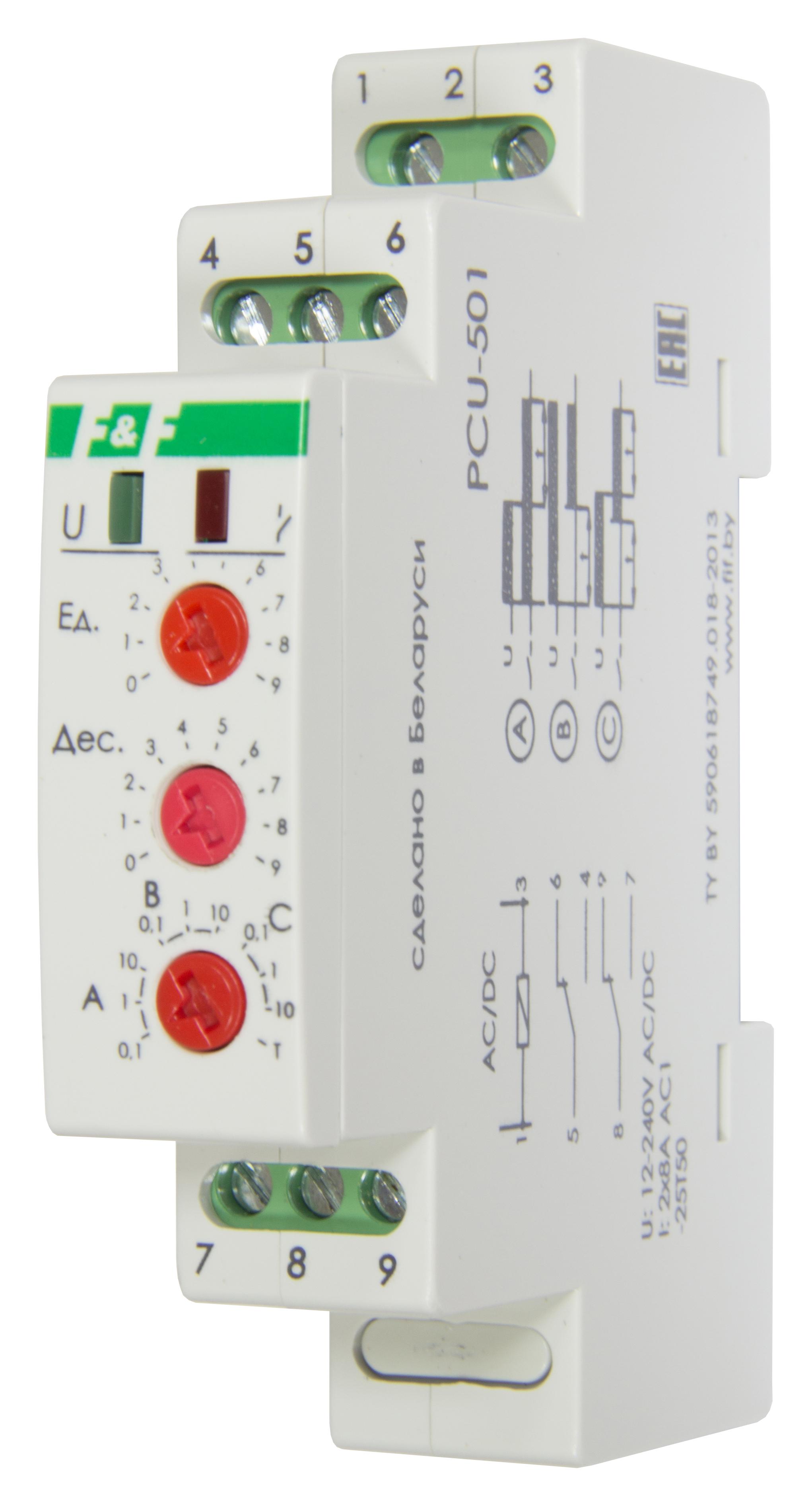 

Реле времени ЕВРОАВТОМАТИКА f&f Pcu-501, Pcu-501