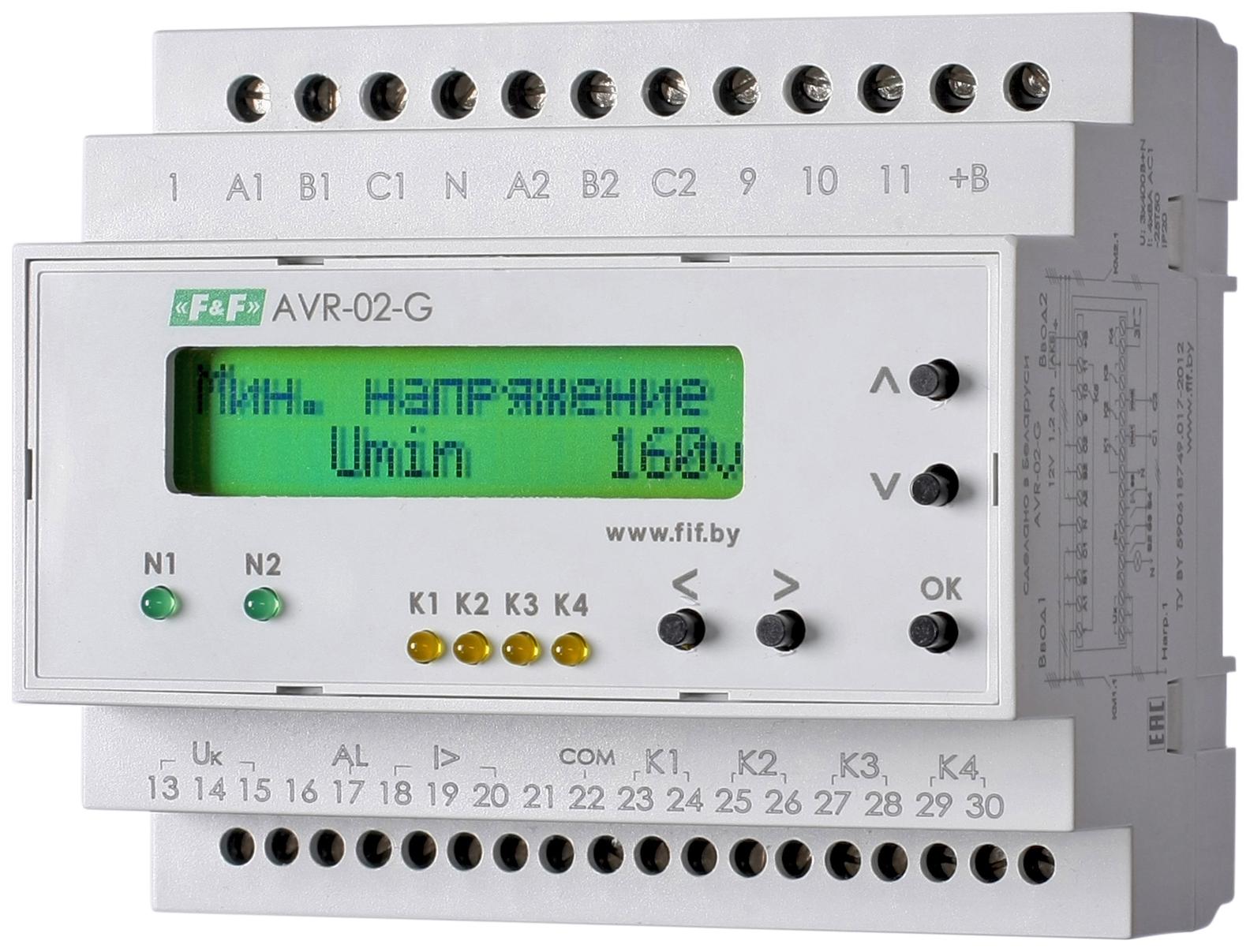 Устройство управления резервным питанием ЕВРОАВТОМАТИКА f&f Avr-02-g as34 g as34 f