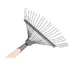 Изображение товара Грабли NN САТУРН 117653 веерные проволочные с черенком 450 мм