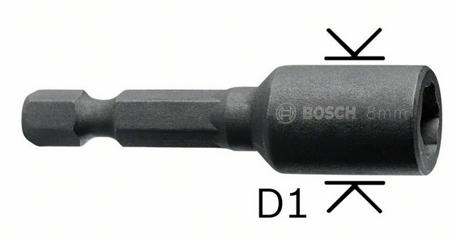 Торцевая головка Bosch размер 10мм, h 50мм, s 1/4'' (impact control 2.608.551.020)