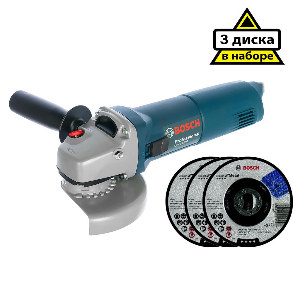 

Набор Bosch УШМ (болгарка) gws 1400 (0.601.824.8r0) +Круг отрезной 125х2.5х22 expert for metal (2.608.600.221, УШМ (болгарка) gws 1400 (0.601.824.8r0) +Круг отрезной 125х2.5х22 expert for metal (2.608.600.221)