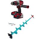 Набор EINHELL Бесщеточный шуруповерт TE-CD 18 Li-i BL (4513861) +Бур KAIRA