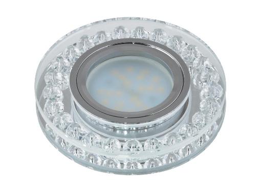 Изображение товара Встраиваемый светильник FAMETTO DLS-P102 GU5.3 хром прозрачное стекло для гостиной