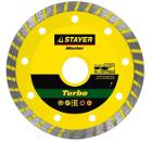 Круг алмазный STAYER TURBO Universal (36673-125_z01) Ф125х22мм бетон/кирпич/камень