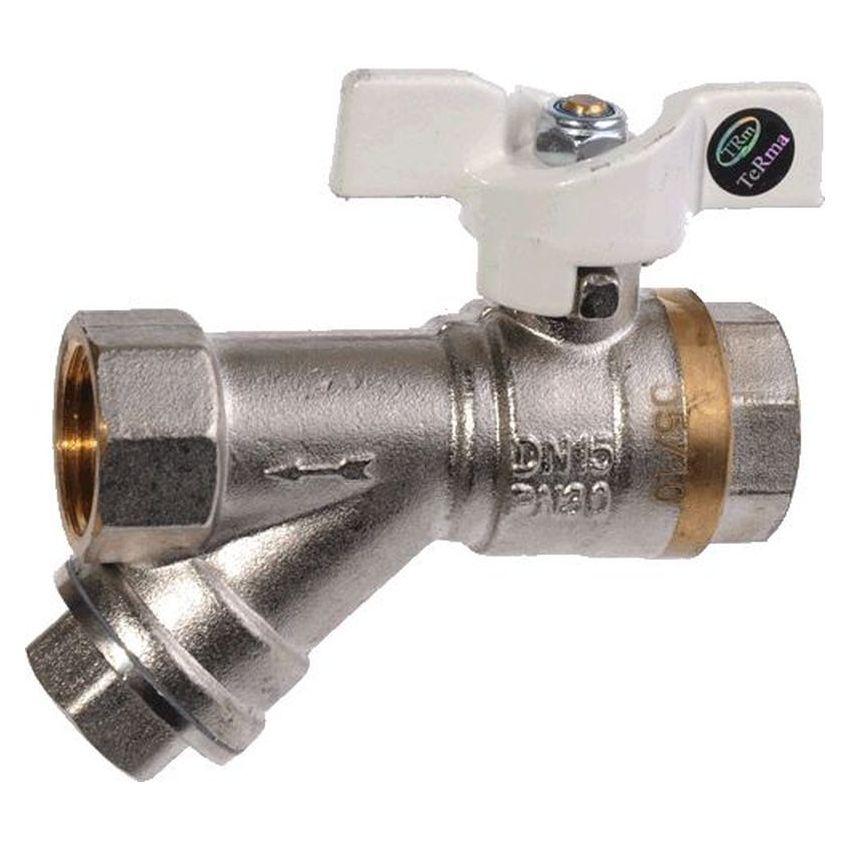 

Кран шаровый Terma Cb 1/2 в/в бант 30238, Cb 1/2 в/в бант 30238