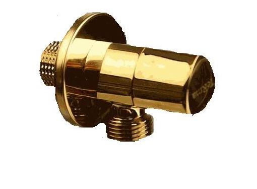 Изображение товара Угловой кран с керамическим затвором 1/2" TERMA 33639 (26222) хромированный
