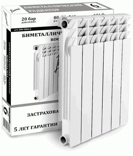 

Радиатор биметаллический Bimetta 500 city bm-500c-12 (29967, 500 city bm-500c-12 (29967)