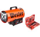 Изображение товара Набор WESTER Тепловая пушка TG-12000 +Набор инструментов 601-040 25 предметов