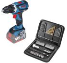 Изображение товара Аккумуляторная дрель-шуруповерт Bosch GSR 18V-60 C + набор бит и сверл, без аккумулятора