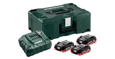  + METABO 18 4 Li-Ion (Basic-Set 18 3xLiHD 4.0+ASC30+Metaloc 685133000)