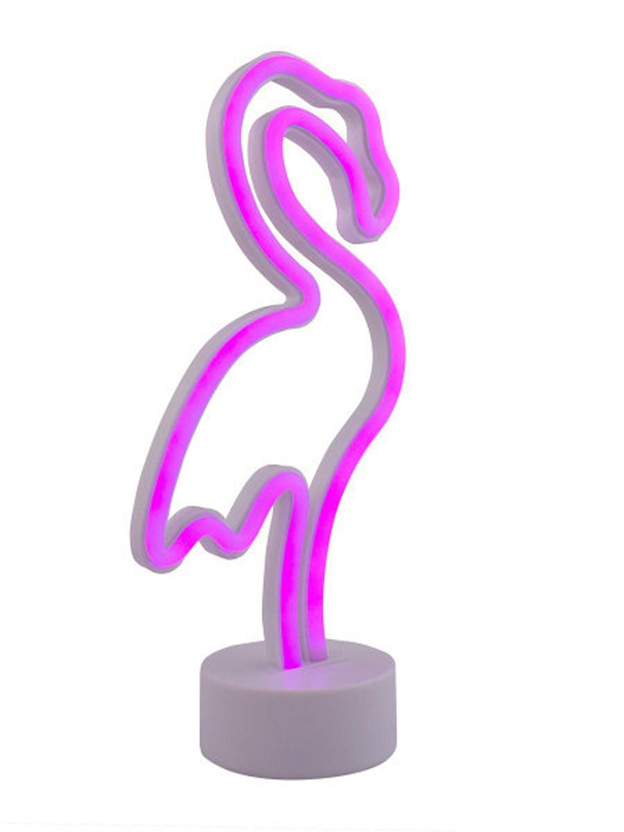 фото Лампа настольная старт led neon фламинго