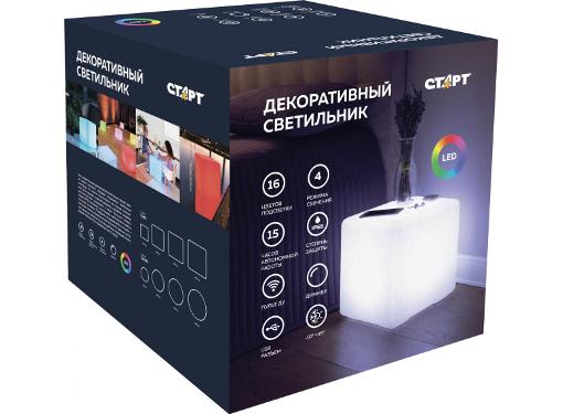 Изображение товара Лампа настольная СТАРТ Cube 300мм с пультом управления