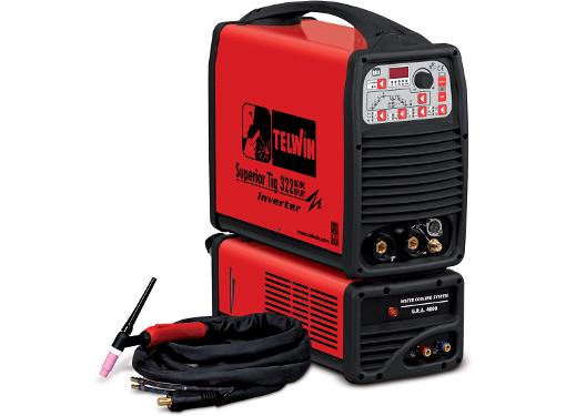   TELWIN SUPERIOR TIG 322 AC/DC-HF/LIFT 400 V AQUA (816131)