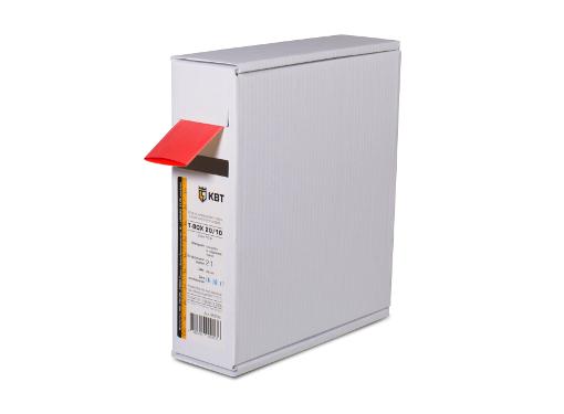 Изображение товара Термоусадочная трубка КВТ 16/8 мм 10 м красная для электромонтажа