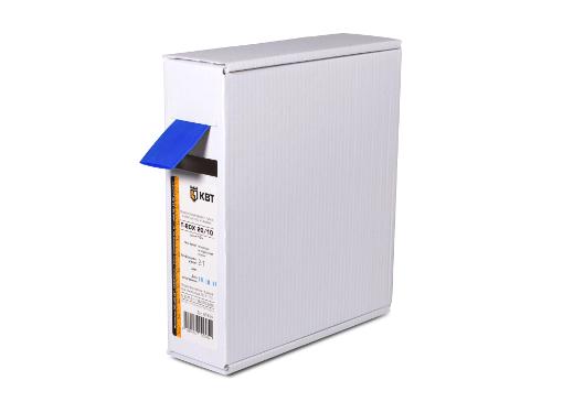 Изображение товара Термоусадочная трубка КВТ Т-BOX 20/10 синий 10м для изоляции кабелей