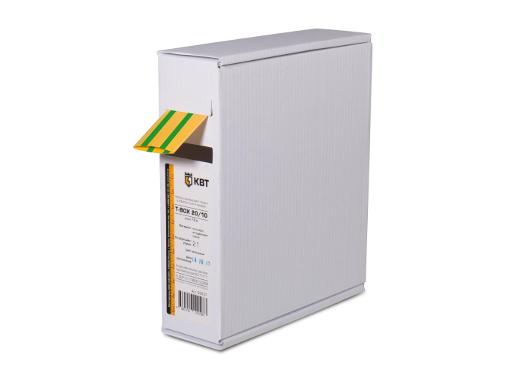 Изображение товара Термоусадочная трубка КВТ 16/8 мм 10 м желто-зеленая