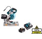 Изображение товара Набор MAKITA Пила торцовочная DLS600Z без акк. и з.у+Аккумулятор 18В 3Ач Li-Ion (191A25-2)