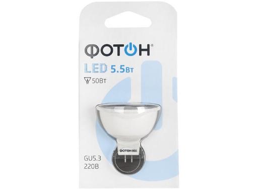    LED MR16 220V 5,5 W GU5.3 3000K (22060)