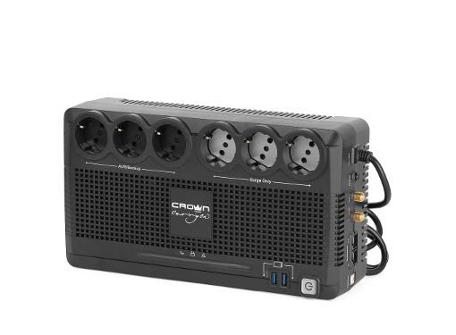 Изображение товара Источник бесперебойного питания CROWN CMUS-165 EURO SMART 650 ВА