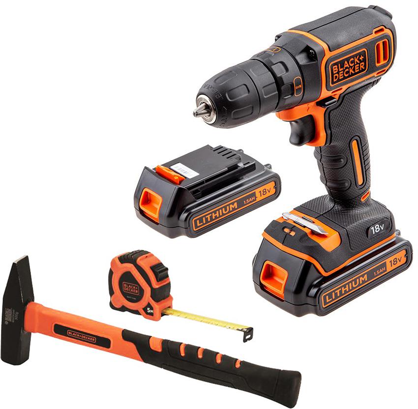 

Набор Black & decker Дрель аккумуляторная bdcdc18k1b +Набор bdht9-30092, Дрель аккумуляторная bdcdc18k1b +Набор bdht9-30092