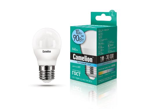 Изображение товара Светодиодная лампа Camelion LED 10W 4500K E27 шаровидная