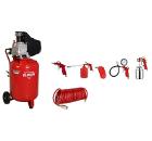 Набор ELITECH Компрессор КПМ 250/75 +Шланг спиральный 0704.011500 +Набор пневмоинструмента 0704.012100