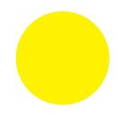 Знак REXANT 56-0014 Желтый круг