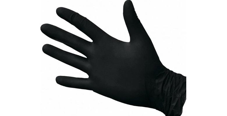 ����������� ������ ���������� �������� MIXIT ELEGREEN Black Nitrile �����-L ������ L (50 ��)
