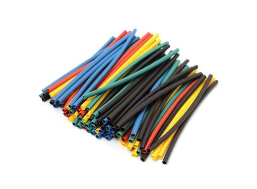 Изображение товара Термоусадочная трубка STEKKER 10см черный, набор 12 шт.