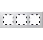 Изображение товара Рамка SCHNEIDER ELECTRIC ATN312103 3-постовая из металла серебро
