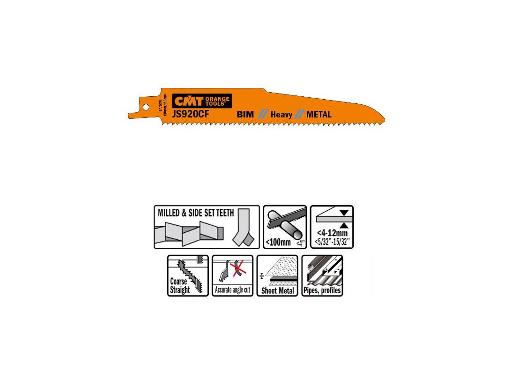 Изображение товара Полотно для сабельной пилы CMT 150мм, 5 шт, BIM, TPI 9, универсальные