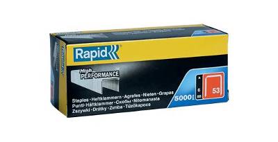 Скобы RAPID 11856250 6 мм, тип 53, 5000 шт.