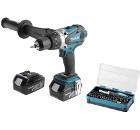 Изображение товара Набор MAKITA Дрель аккумуляторная DDF458RFE LiION +Набор бит B-36170 Изображение товара Набор MAKITA Дрель аккумуляторная DDF458RFE LiION +Набор бит B-36170