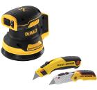 Набор DEWALT Эксцентриковая машина DCW210N без акк. и з.у +Набор ножей FatMax FMHT82836-0