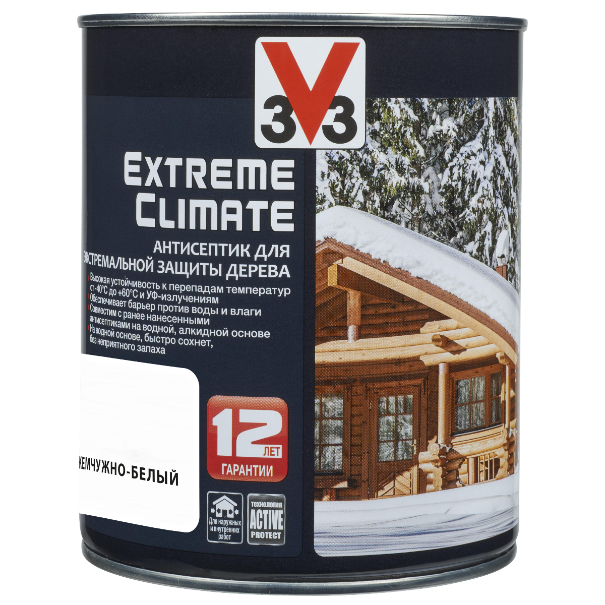 Антисептик V33 EXTREME CLIMATE Жемчужно-белый 0,9 л (117428) купить в 220  Вольт