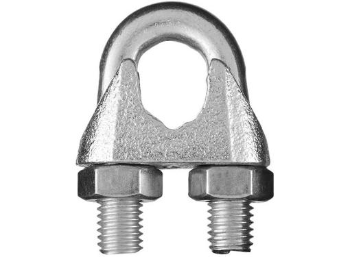 Изображение товара Зажим для троса СТРОЙМЕТИЗ DIN 741 6 мм 75 штук для крепежа и фиксации