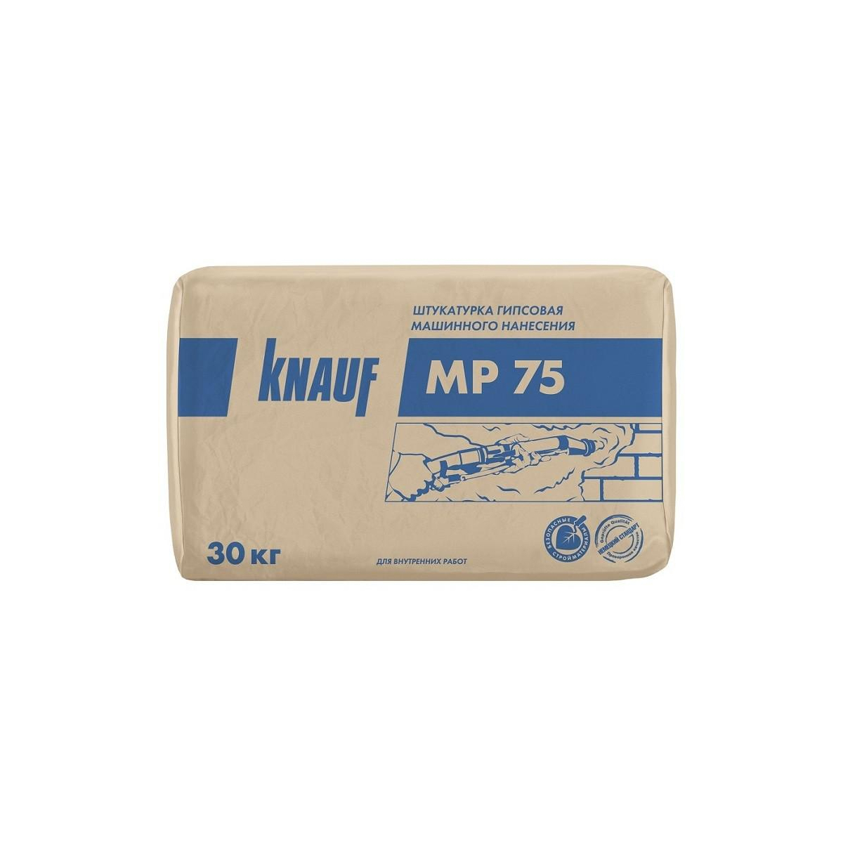 Гипсовая штукатурка Knauf МП 75 30 кг - цена, отзывы, фото - купить в  Москве, СПб и РФ