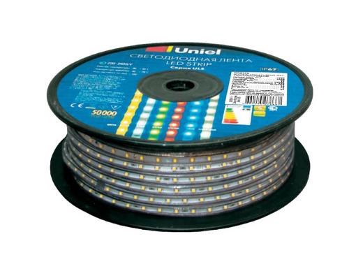   UNIEL ULS-2835-60LED/m-10mm-IP67-220V-8W/m-50M-WW