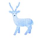 Фигура новогодняя UNIEL ULD-M6393-200/STA WHITE IP20 DEER-1 NEON (11036)