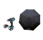 Изображение товара Набор MAKITA Бесщеточный шуруповерт DDF480RME +Зонт складной PGH-180150