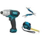 Набор MAKITA Винтоверт TD0101F +Инструмент многофункциональный PGC-120040 +Рулетка PGC-80520
