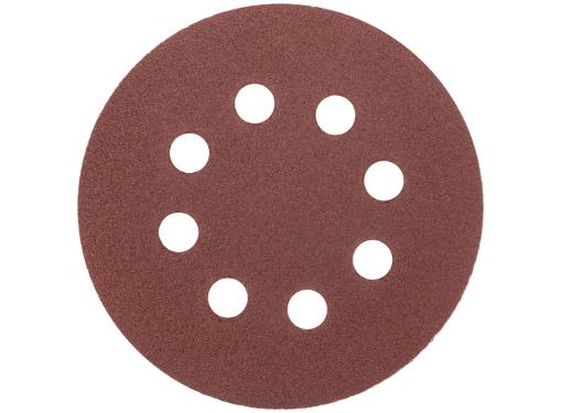 Изображение товара Круги фибровые MOS 125мм Р80, упак. 5 шт. с отверстиями для шлифовки