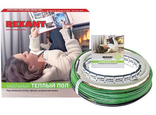 Изображение товара Теплый пол REXANT Slim RNB-130-1500 1500 Вт для пола до 12.5 м2 монтаж кабельный