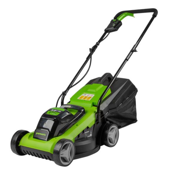 фото Аккумуляторная газонокосилка greenworks g24lm32k2 (2509607)