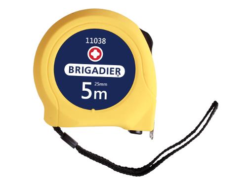 Изображение товара Рулетка BRIGADIER 5м х 25мм измерительная для строительных работ